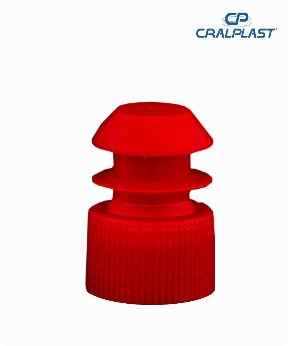 Tampa  para tubos diâmetro 12mm vermelha